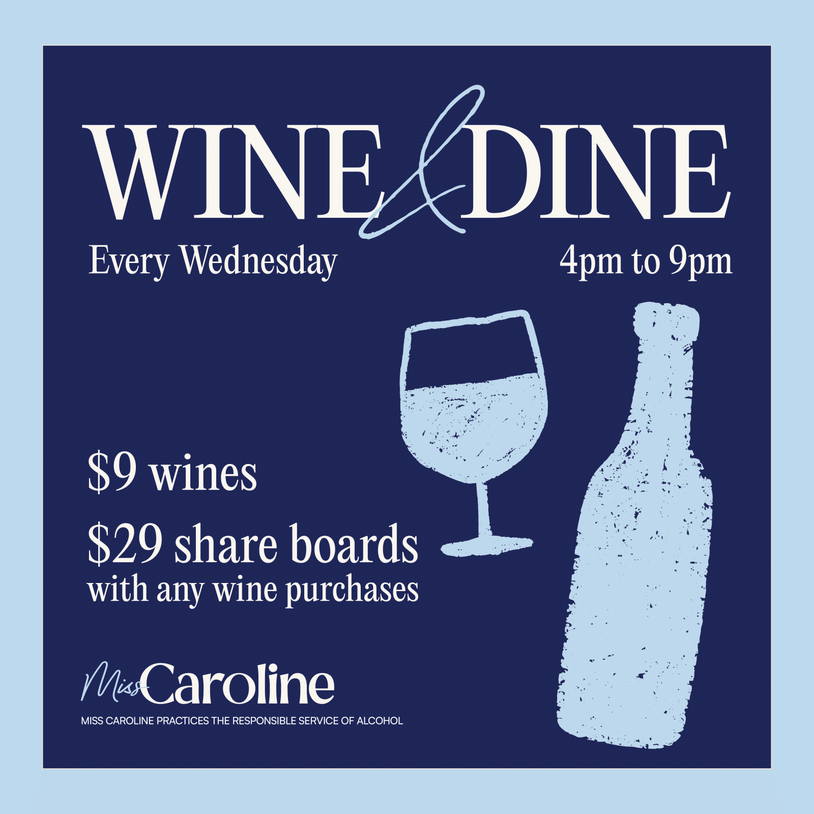 Wine & Dine Wednesdays 2 MissC WineDine Square