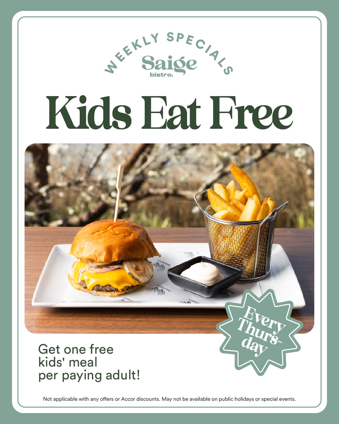 Kids Eat Free Thursdays 2 KidsEatFree 4X5