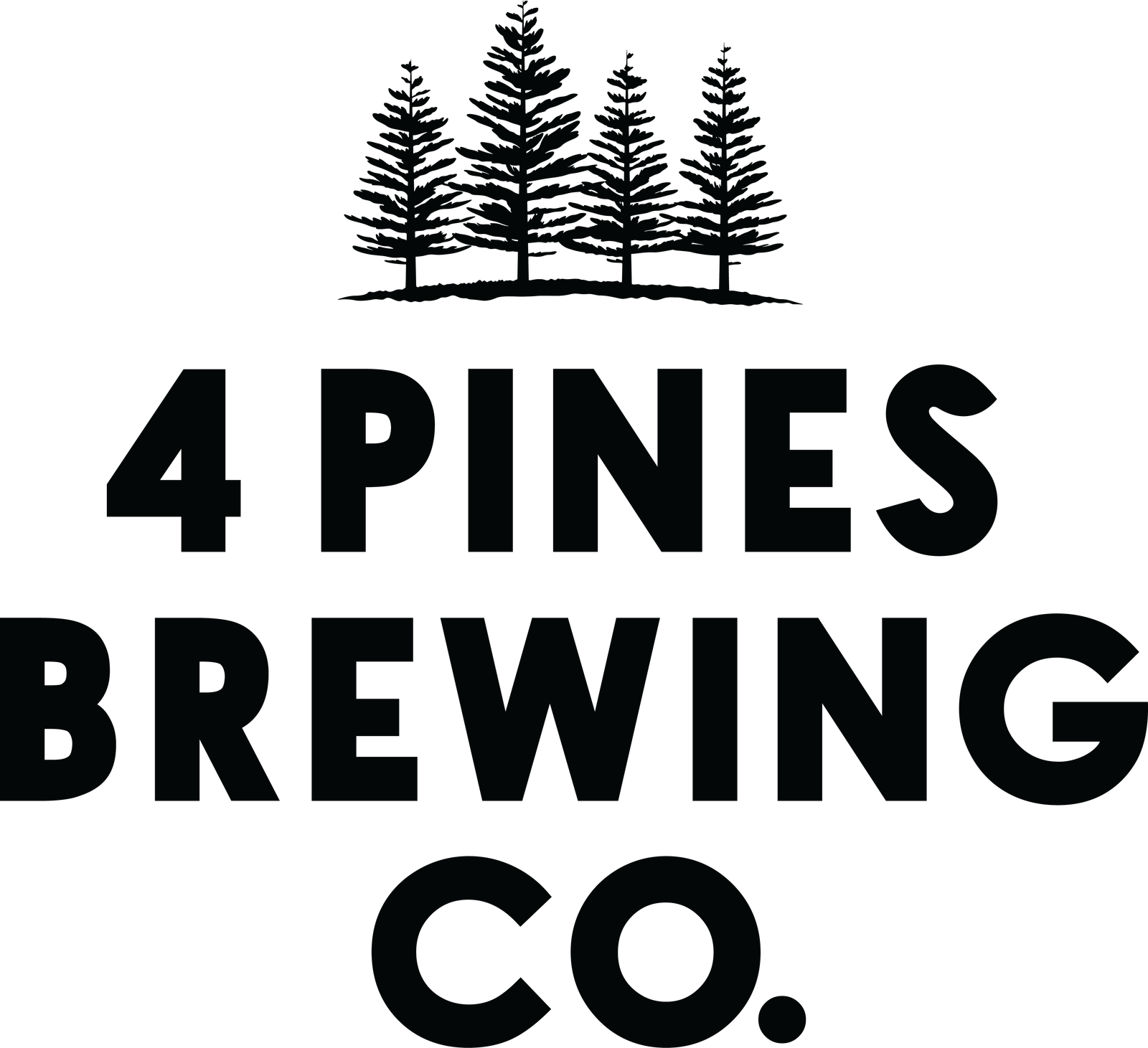 Caroline Springs Beer, Food, Wine & Spirits Festival 13 4Pines Logo NewWordMark Stacked B 1 1600x1461 1